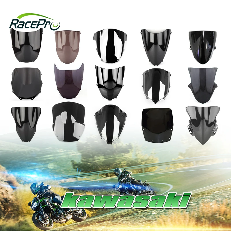 Racepro Wholesale OEM ODM Universal ABS Motorcycle Windscreen Windshield Covers Screen Windproof Deflector For Harley Bmw Honda
