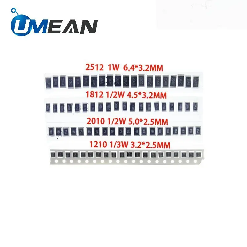 1210 1812 2010 2512 SMD резистор полная серия 0.033R 0 036 039 0.04R