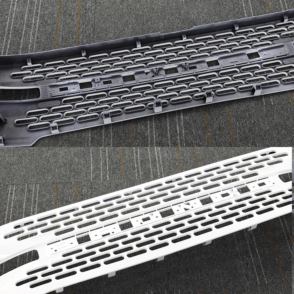 Atubeix White Front Bumper Grille Center Grille Fit for 2022 F-ord Bronco Raptor Car Accessories