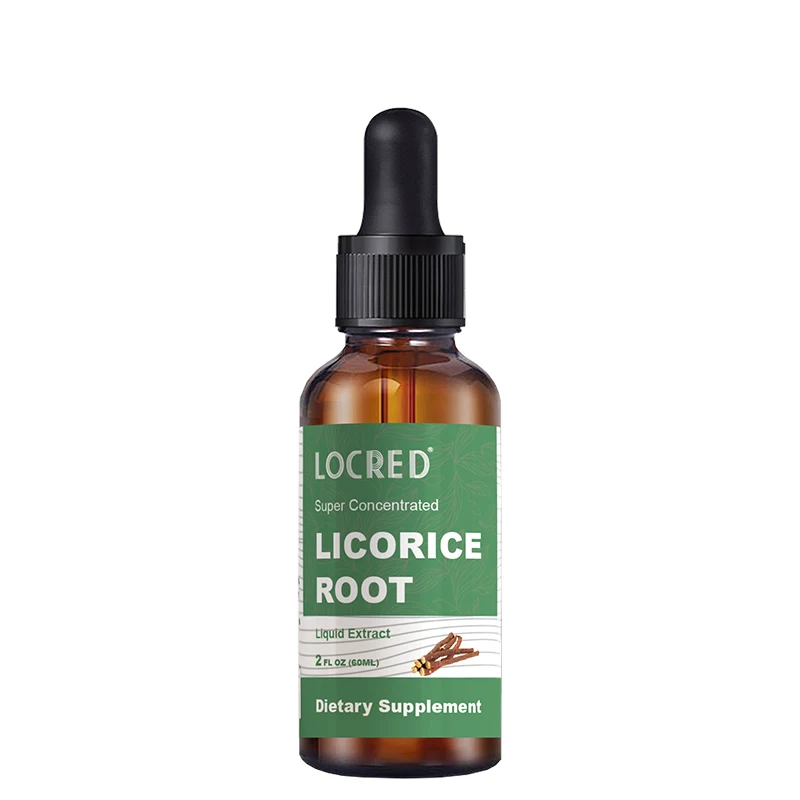 Super Concentrated Licorice Root Drops Liquid Extract Vegetable Glycerin and Purified Water Dietary Supplement for Drops