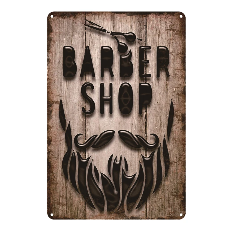 Barber Shop Beauty Salon Hair cut Shaving Metal Tin Sign Shop Decor Vintage Poster Antique Iron Painting Souvenirs