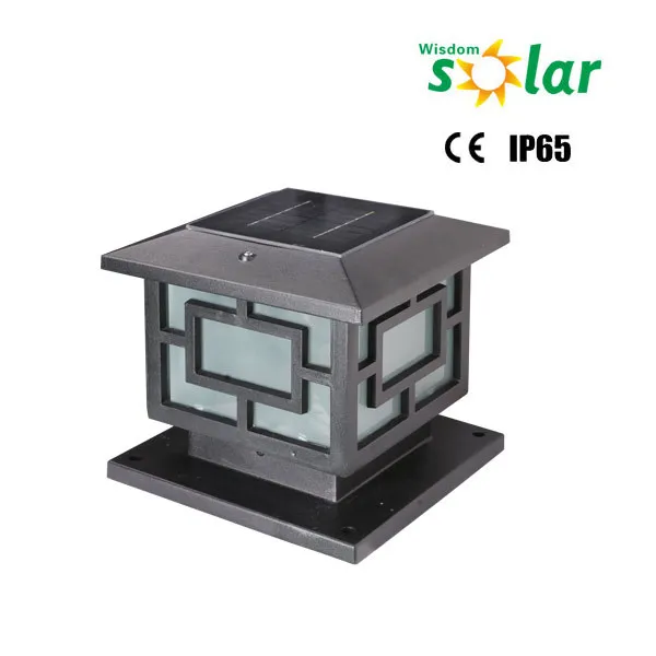new design multifunctional solar garden light for fence led outdoor energy pillar post bollard light with ce certificate