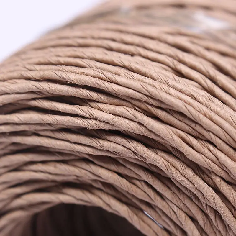 Raffia Paper Craft Twisted Cord Strings 1mm Paper Rope For Hang Tag