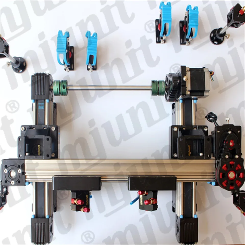 mjunit two head cnc laser kit 1550x1050mm high precision laser rail