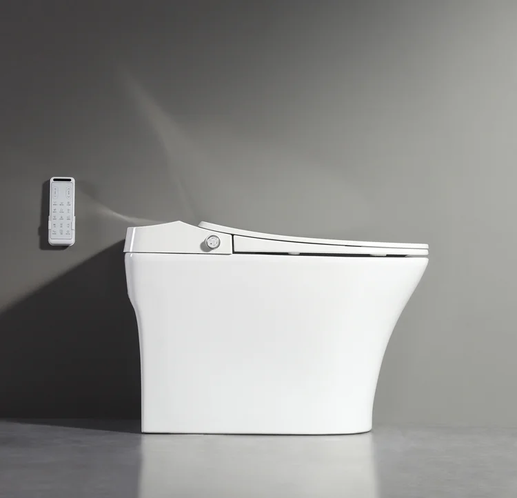 Modern  Floor Mounted Automatic Sensor open Toilet Self-clean Smart sanitary bidet toilet