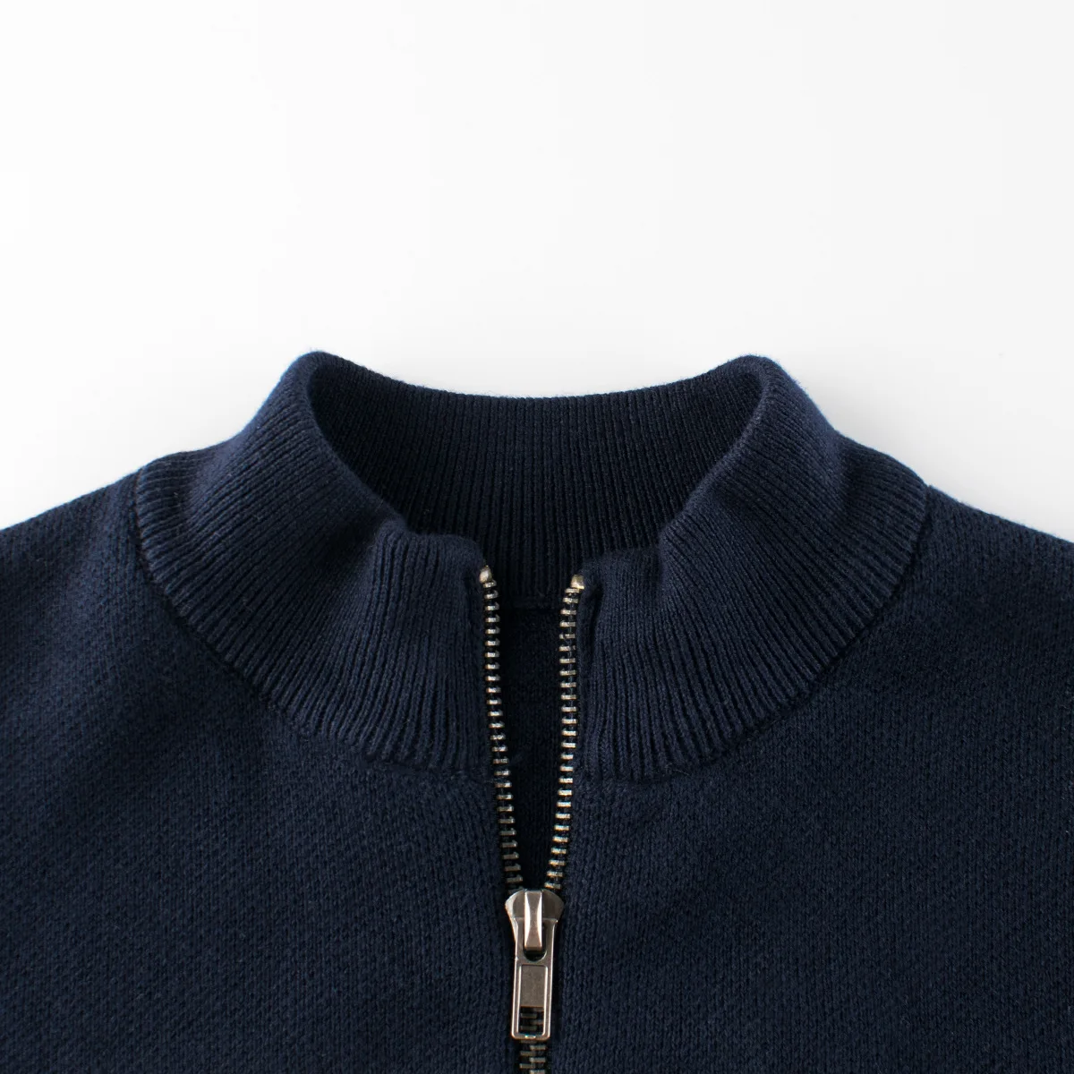 Custom 2024 Autumn and Winter New children boys zip up  cardigan Boys zippered knitted cardigan