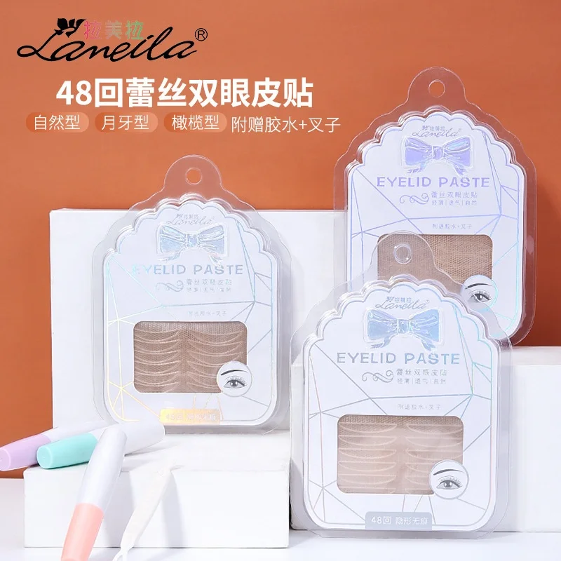 
48 Pairs Invisible Beauty Double Eyelid Tape Stickers 