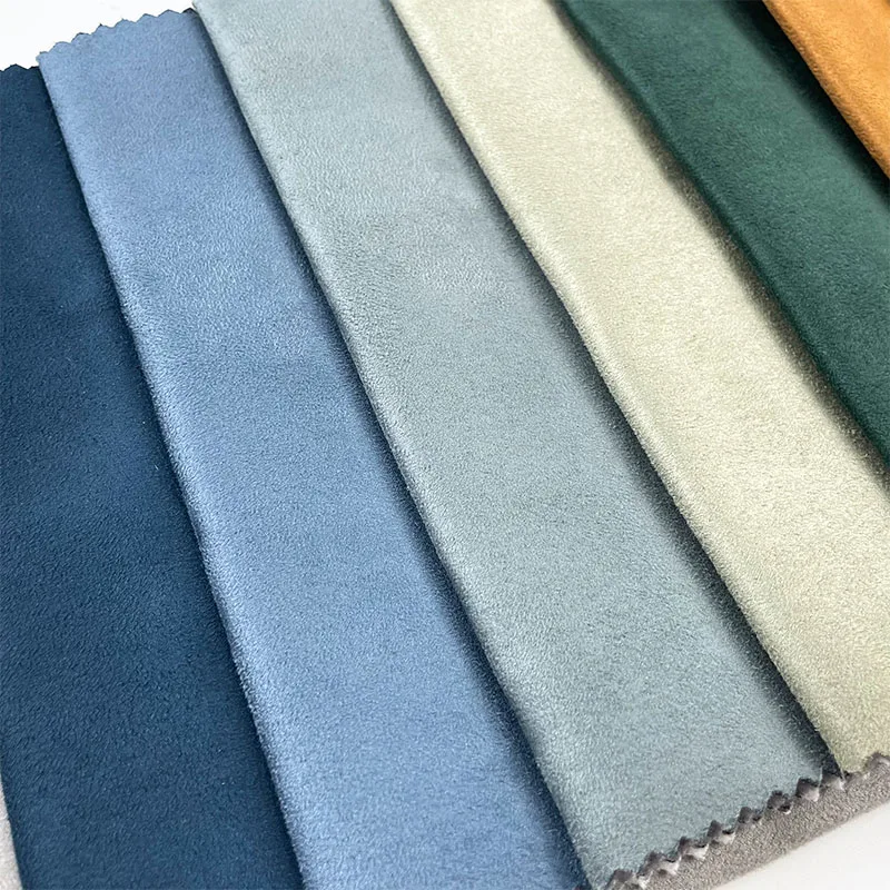 Hot Selling Multi-colors Design Sofa/ Car Suede Fabric 100% Polyester Upholstery Fabric For Home Textile