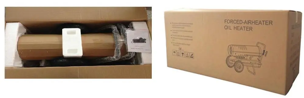 Kerosene Construction Space Heating Equipment Industrial Stove burners Portable Forced Diesel Air Heater With Thermostat Wheels