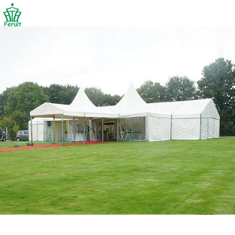 Factory Price 400 seater 2tents  white wedding hall tent decoration lining indoor wedding tents