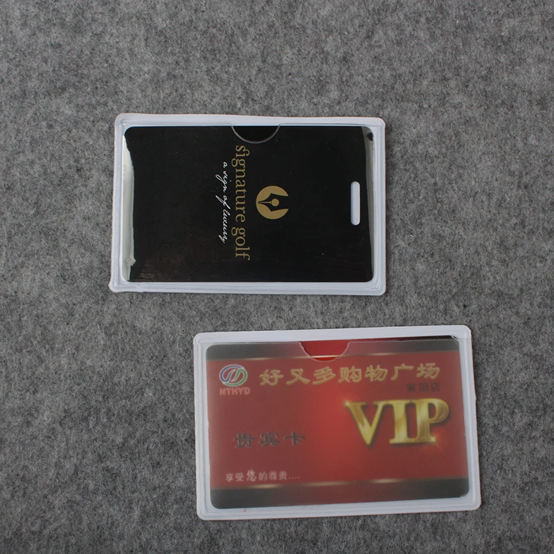 Transparent PVC Card Holder for Passport ID Business Cards Cover Protector