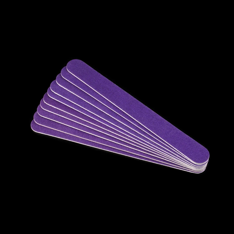 Middle cheap colorful wooden nail file abrasive 100/180/240 grit emery board nail file professional