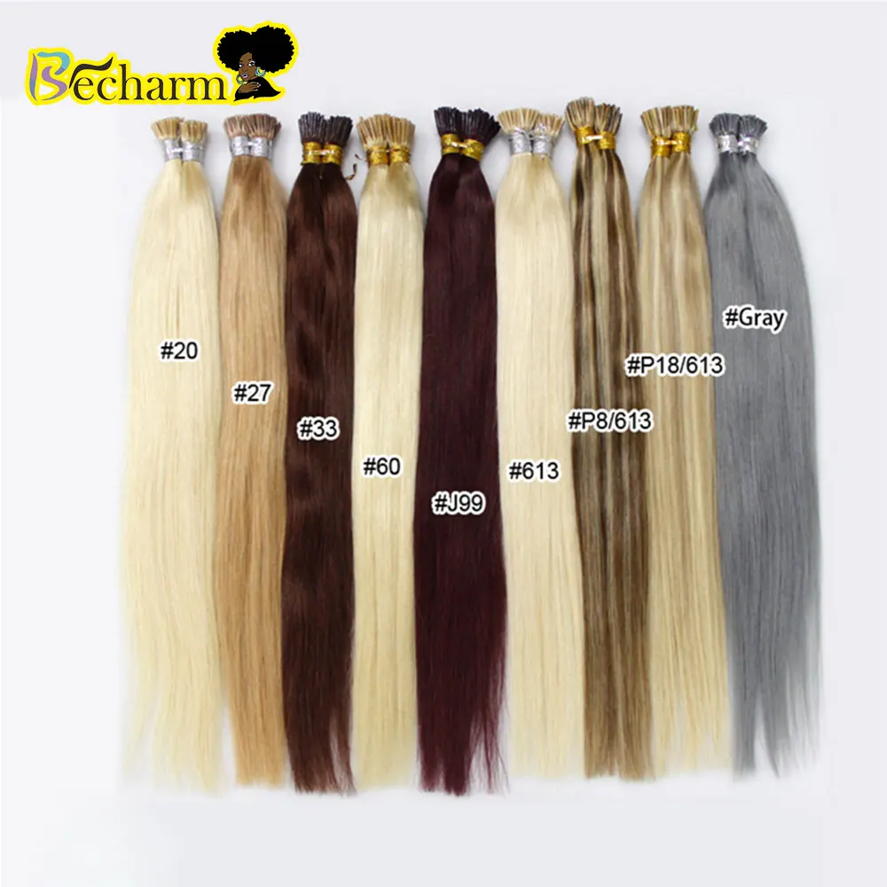 Wholesale price bundle virgin hair,raw unprocessed virgin brazilian hair bundle,100% human hair i-tip hair extensions