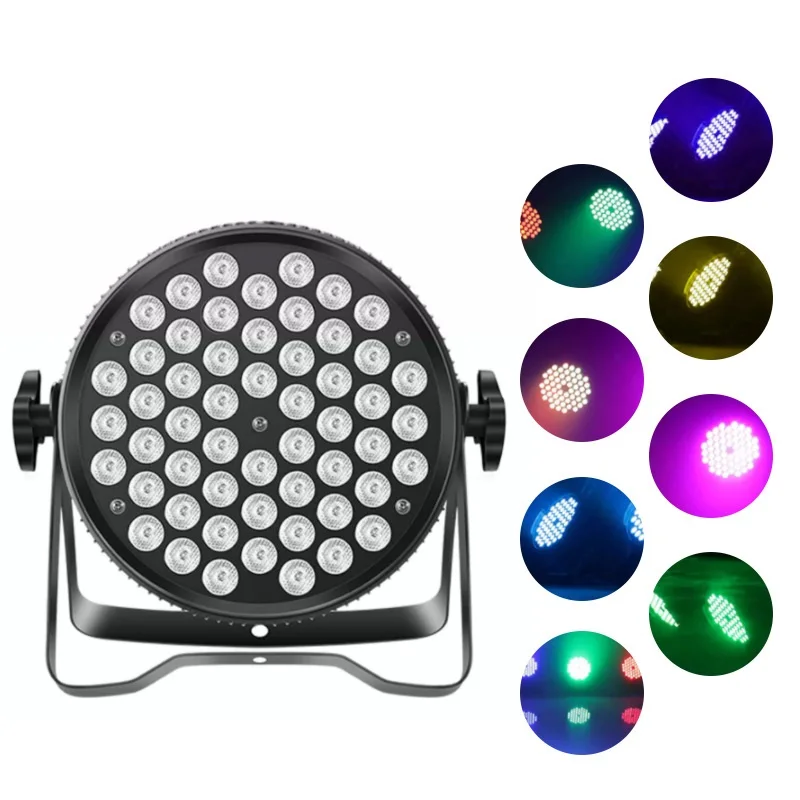 Rgb Dmx512 54*3 Вт светодиодные лампы с активацией звука пульт дистанционного управления Dj Disco Bar Party сценическое освещение