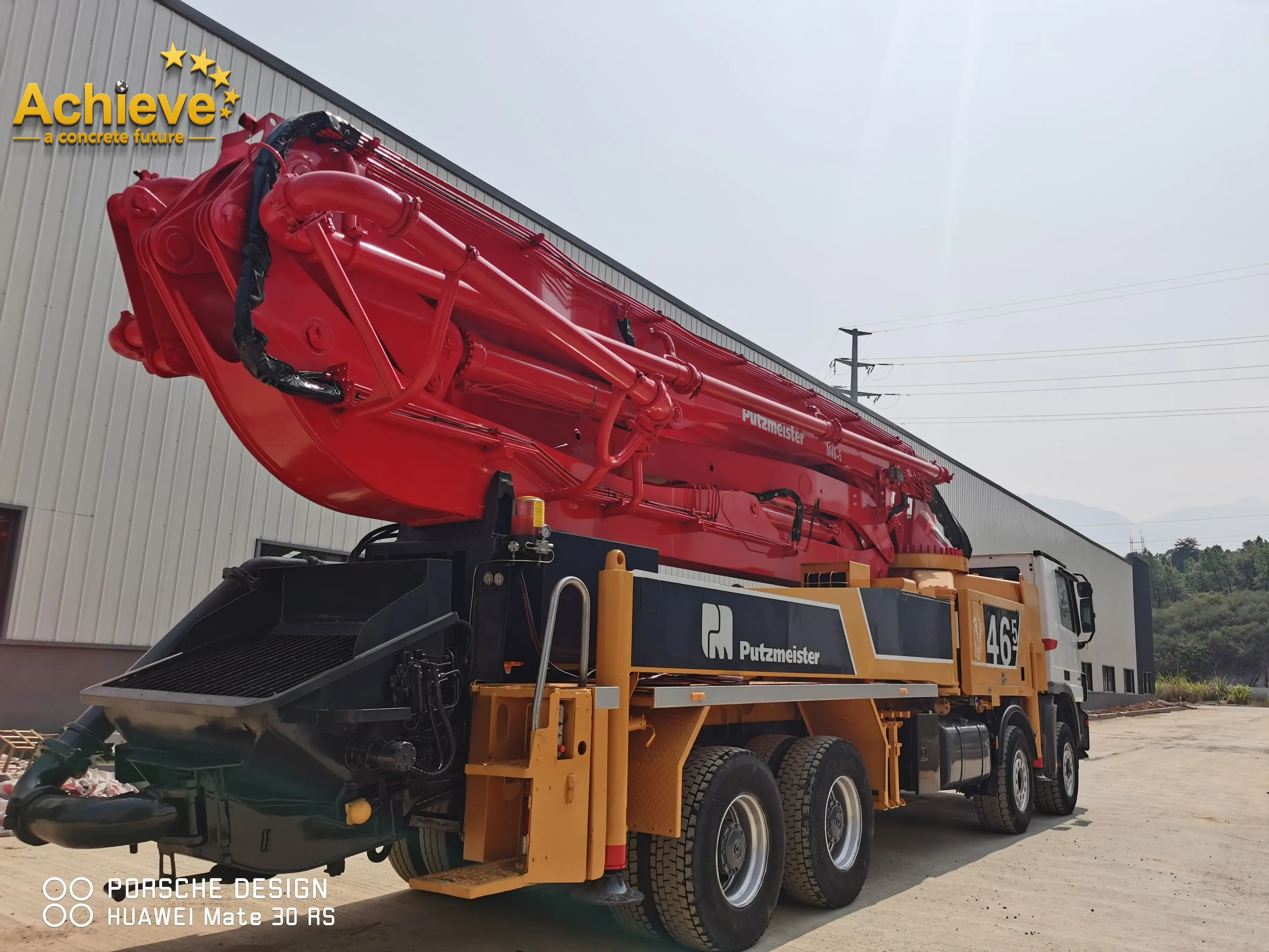 Горячая Распродажа putzmeister M49-5 49M Подержанный мобильный Хунань бетонный насос