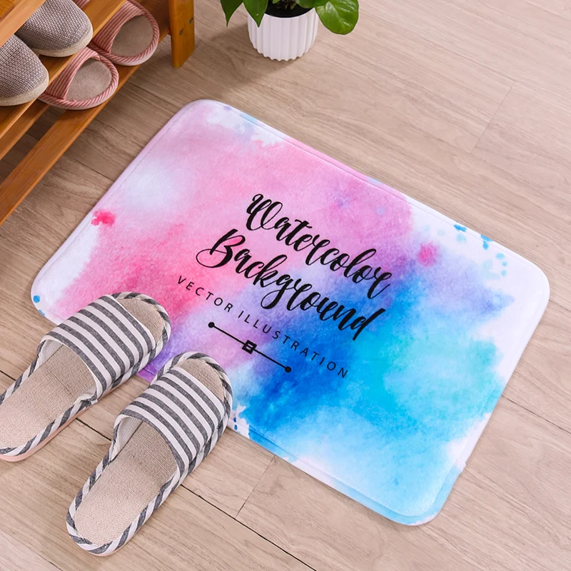 Memory Foam Bath Mat Bathroom Rug Carpet Non Slip Absorbent Super Cozy Velvet 17*24 Point Plastic Bottom Microfiber All-season