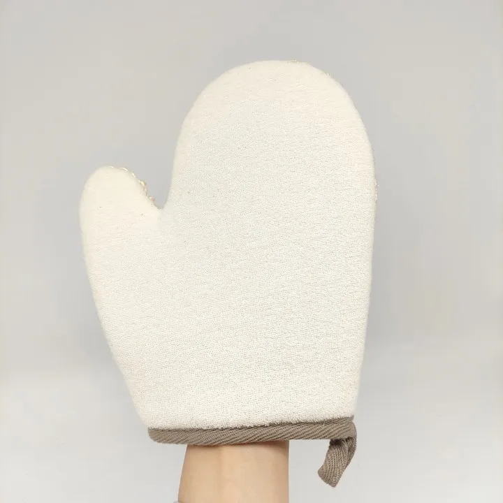 Customized Excellent Quality Natural Fiber Hemp Shower Sisal Bath Glove
