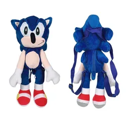 18 inch Stuffed pp cotton Animal  & plush Gift Toys Set Backpack Blue sonic Mouse Hedgehog Toddler soft cartoon Gifts for kids