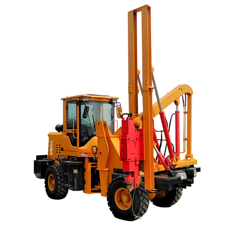 High efficiency pile driver road guardrail pile driver engineering car Chinese manufacturers direct sales