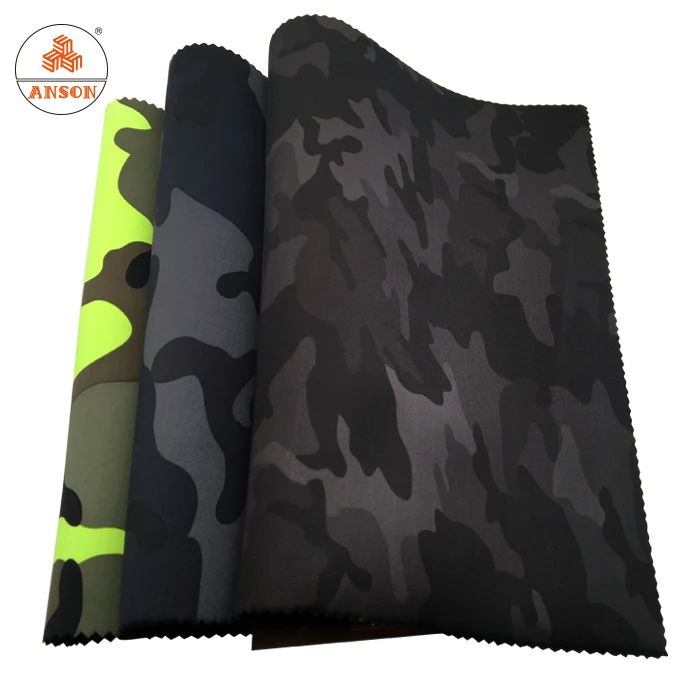 soft neoprene fabric sheets custom made printed nylon fabric lining 2mm