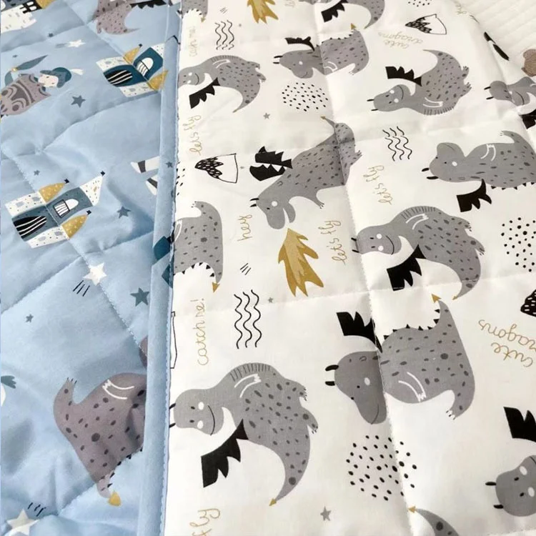 Grey Bamboo Fiber Kids Custom Dropship Knitted Organic Cotton Weighted Blanket