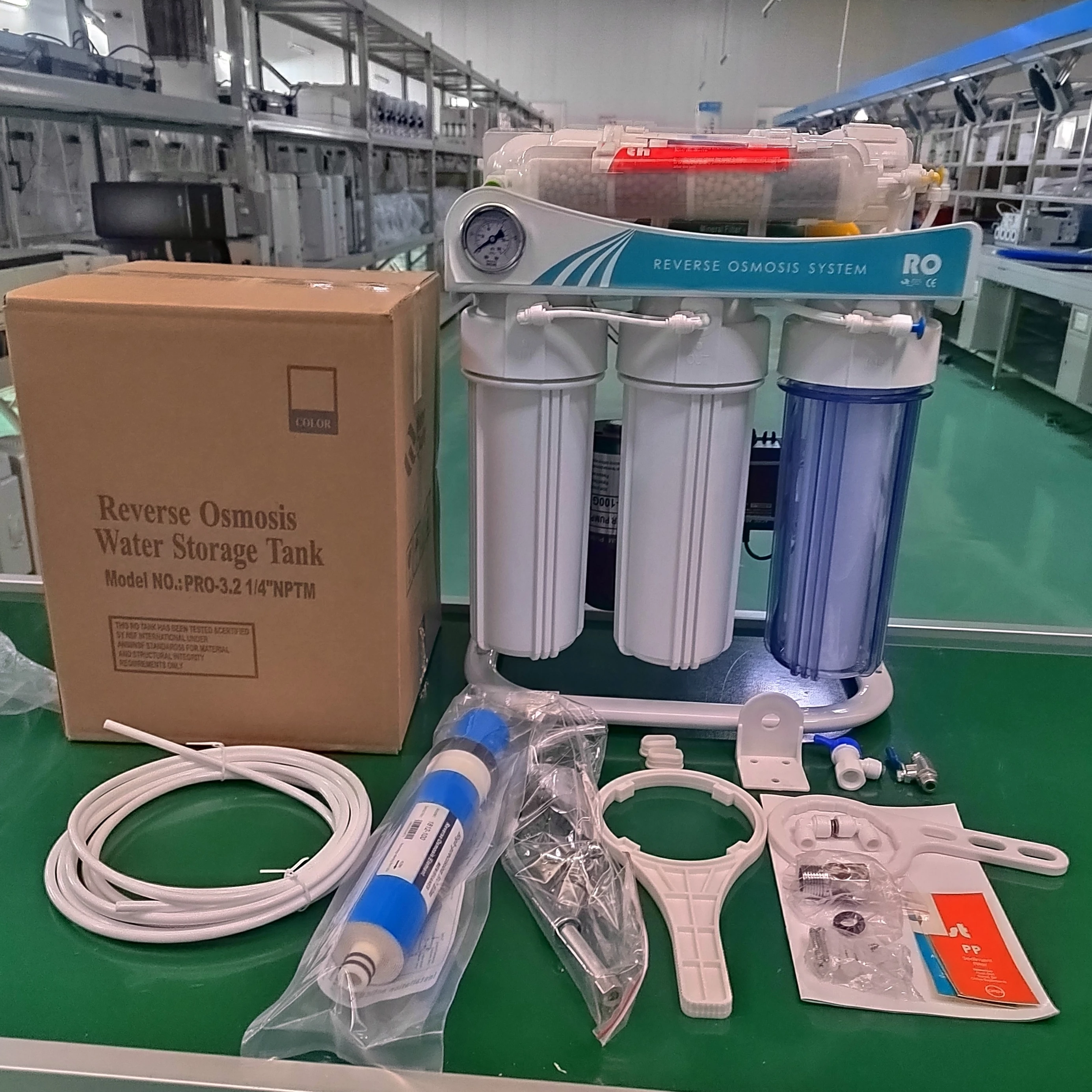 7 ступеней 100GPD с кронштейном бытовой системы обратного осмоса очистители воды