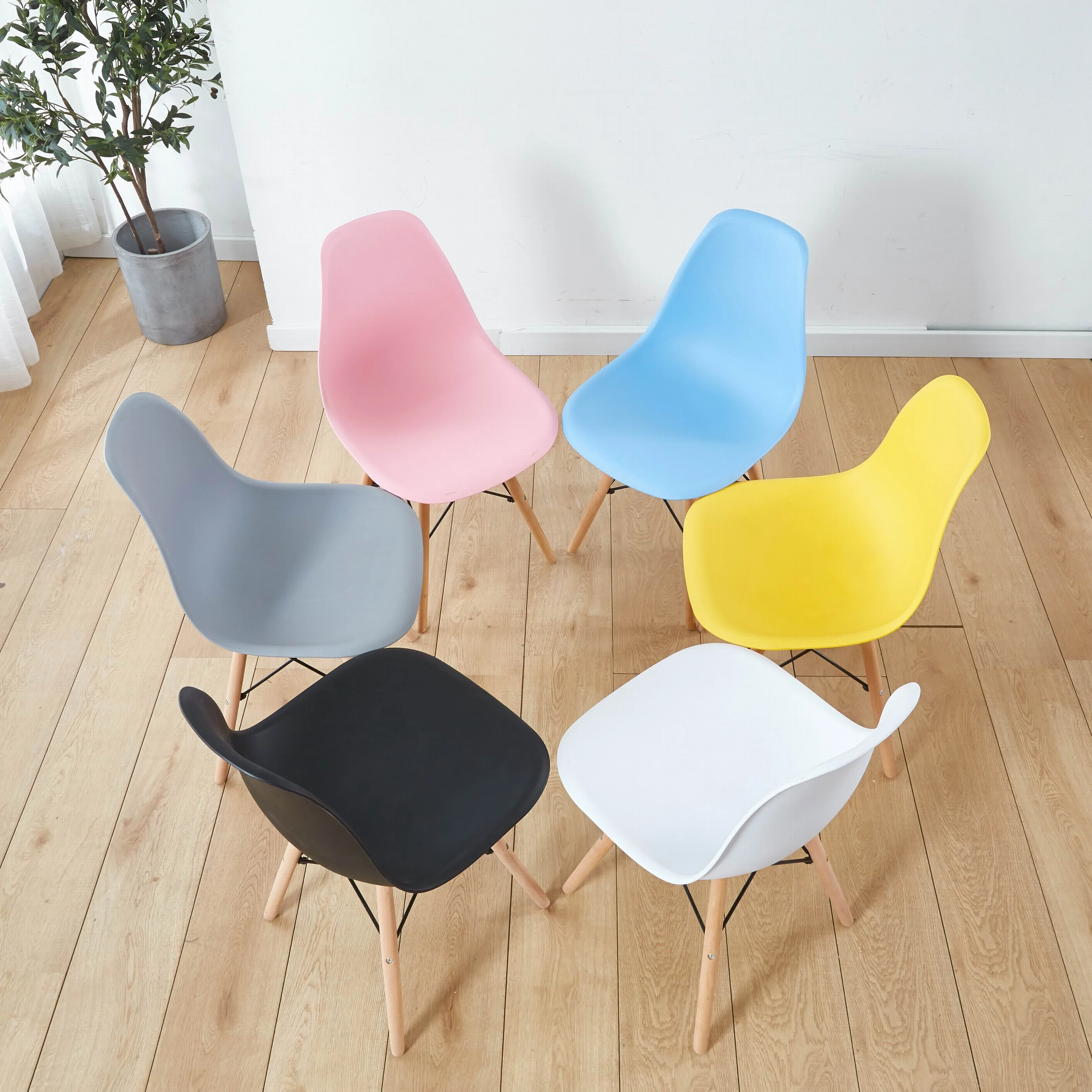
Dining Room Chairs Plastic Chairs for Home Furniture Glass Fiber Leisure Chair Modern Fiberglass 