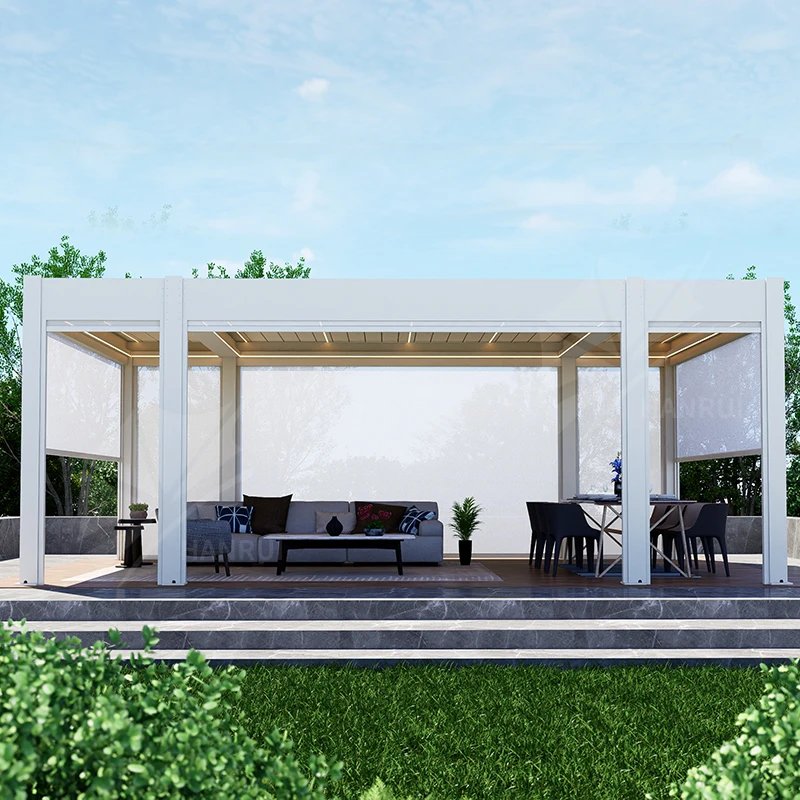 Modern Design Bioclimatic Pergola Garden Buildings Aluminum Gazebo Outdoor Waterproof Pergola