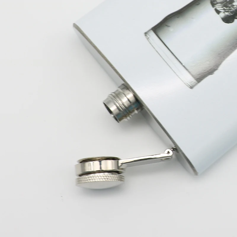 Alcohol Flask Container Stainless Steel 6oz water glass cup water transfer printing Hip Flask Custom Travel Outdoor Whiskey Bott