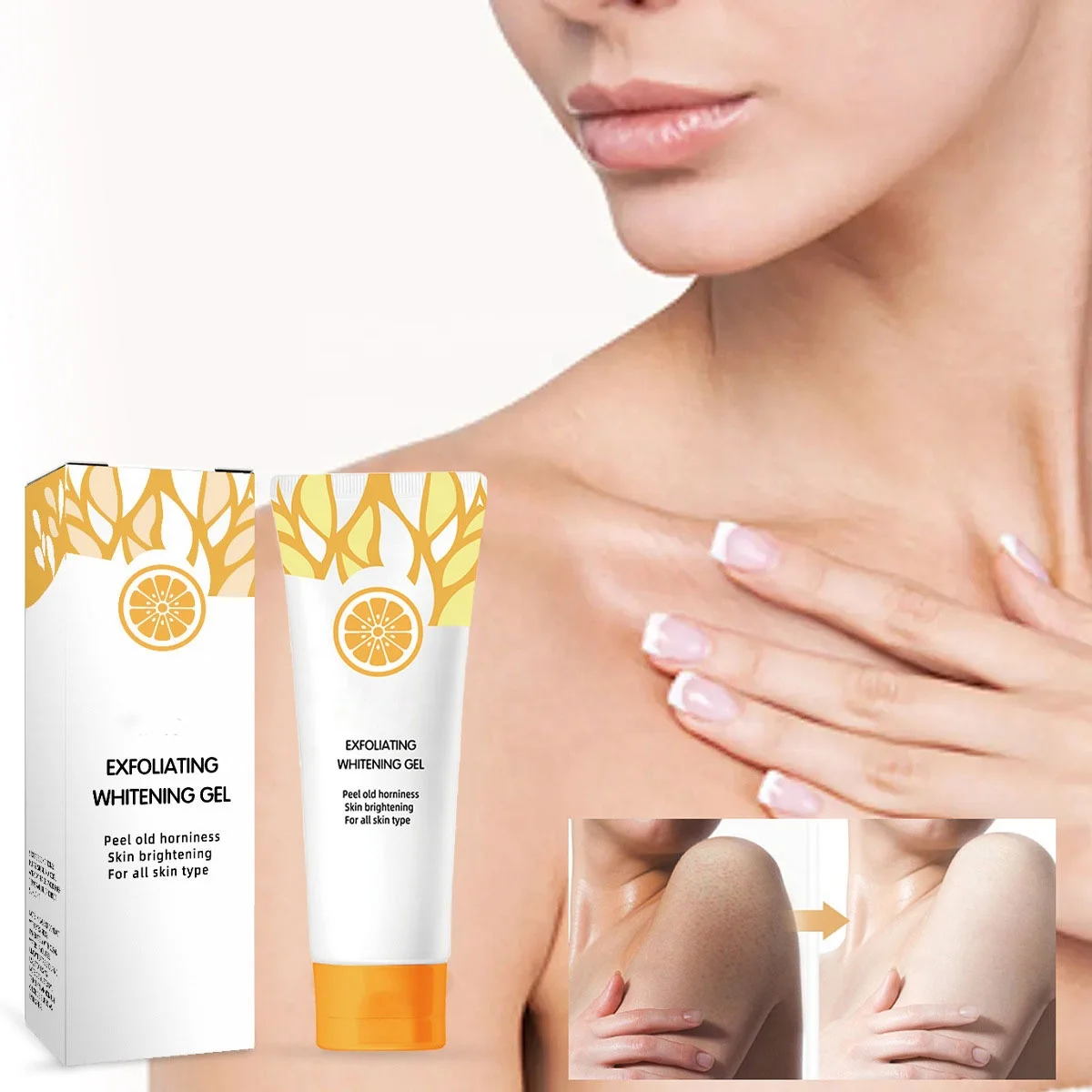 Hot Selling Deep Cleansing Exfoliating Tightening Gel Contain Citrus And Niacinamide  Facial Scrub