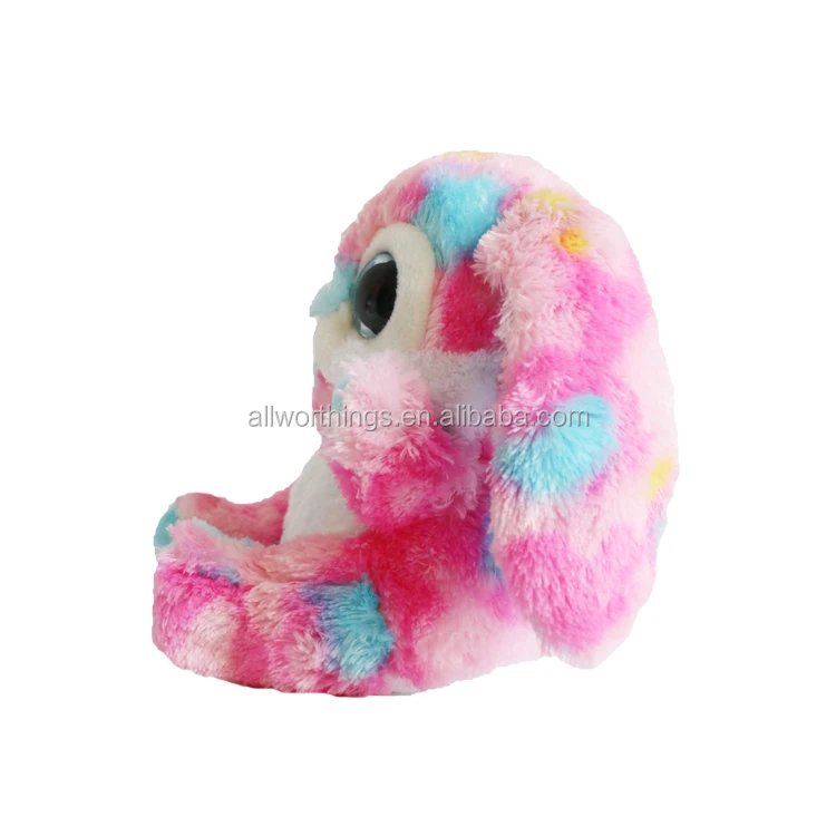 Free stuff 15cm pink rabbit big eyes plush toy pelucia doll