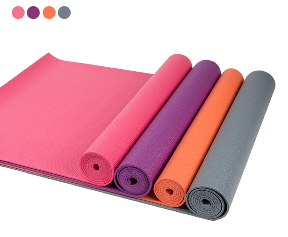 rolls packed with bags colorfast PVC soft foam 3-8mm Thickness gym sport yoga mat
