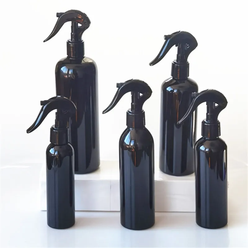 Custom PET Plastic Trigger Spray Mist Bottles. 100/200/250/300/500 ml Plastic PET mist fine bottle With Black Trigger Spray Cap