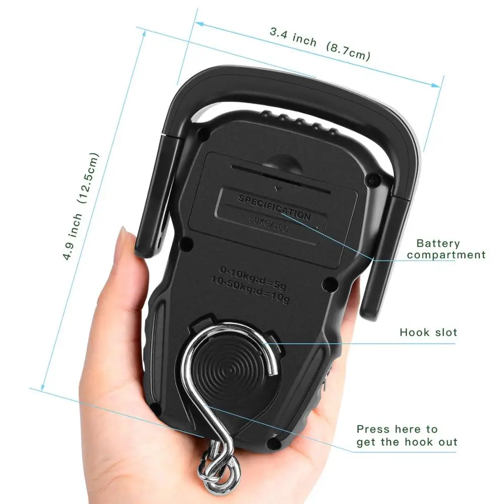 Electronic product scale digital portable luggage scale high precision digital weighing sensor ABS plastic