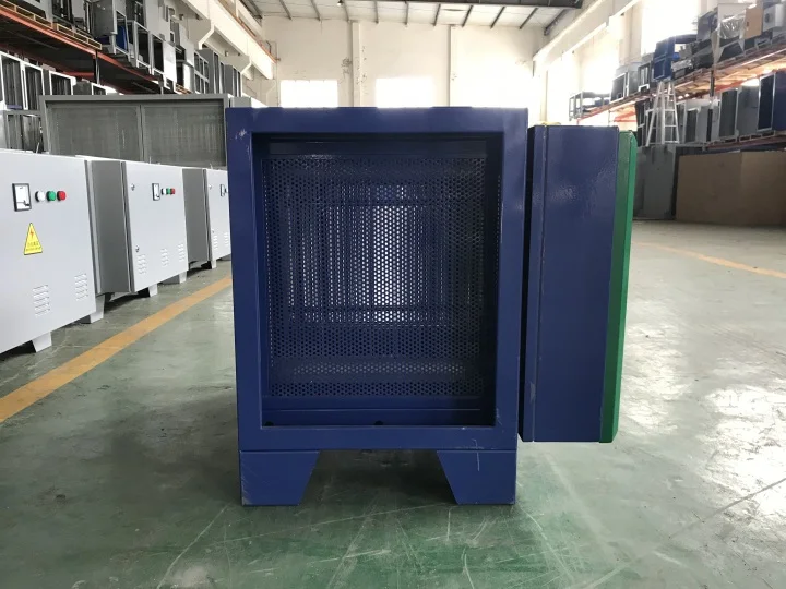 98% fume removal rate kitchen cooking greasy air eliminating electrostatic precipitator