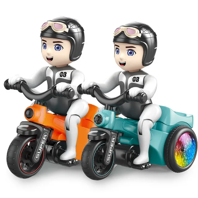 Hot Sale Educational Toy Electric Tricycle Universal Three Wheels Toy  Colorful Car Glowing