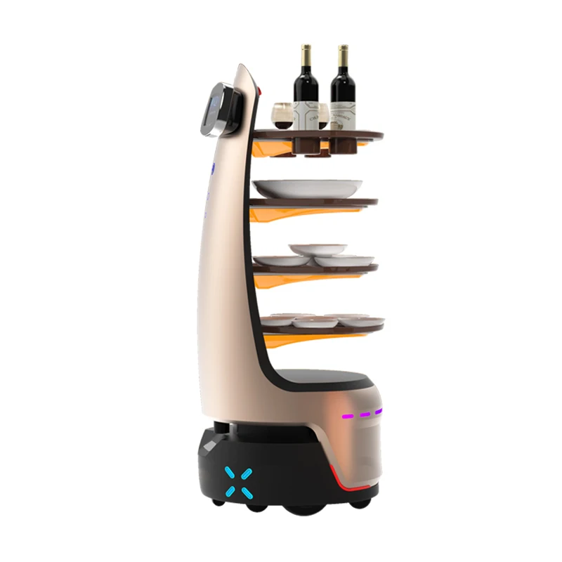 Delivery Robot Company Autonom Charging Restaurant Food Serving Delivery Robots Car For Food Delivery