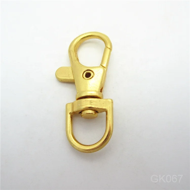 Factory supply gold small dog swivel snap hook for webbings