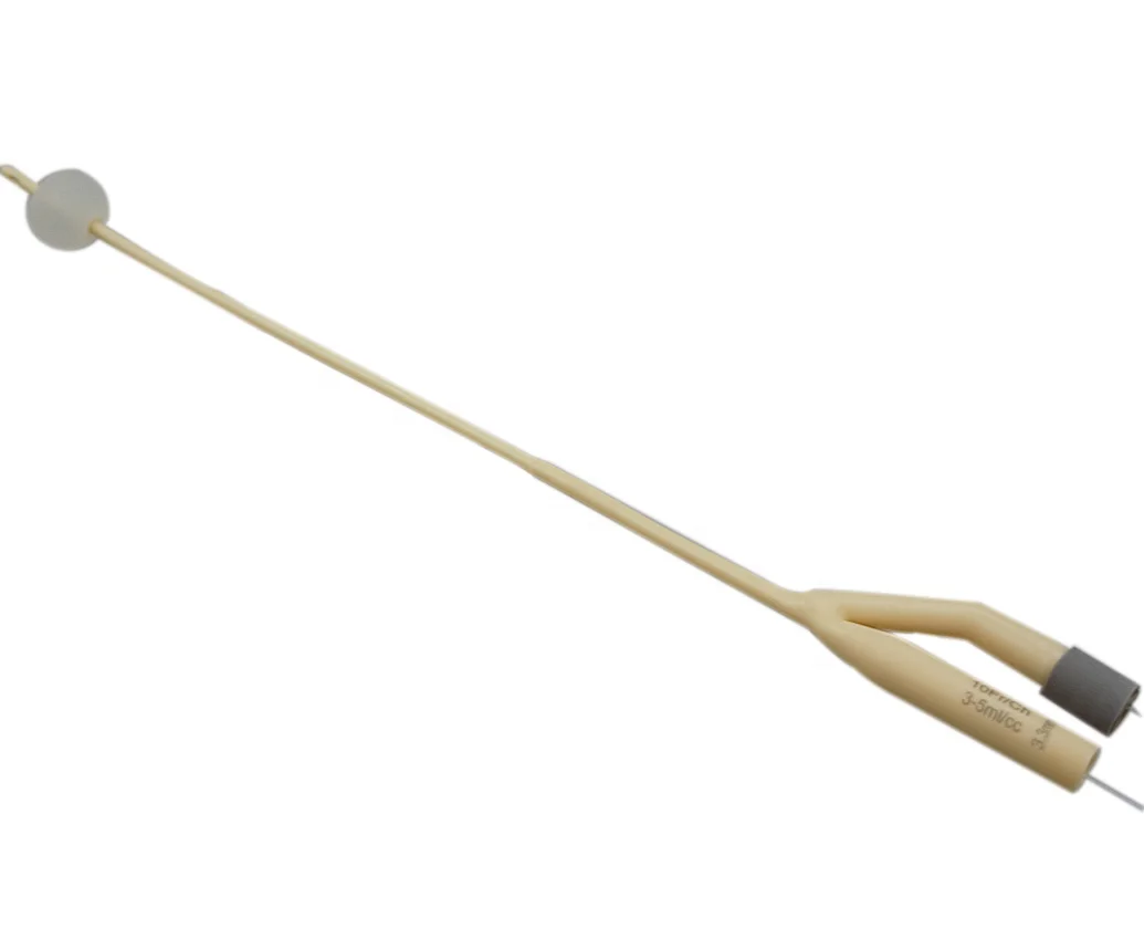 Latex Foley Sonda silicone coated pediatric