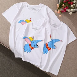 Хлопковая рубашка с коротким рукавом для родителей и детей, детская мультяшная простая футболка для родителей и детей, Прямая продажа с фабрики