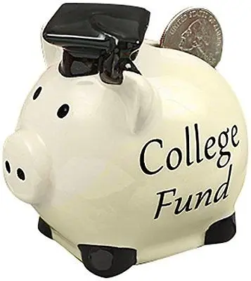 Blue color Big Polka Dot Piggy Bank 7 inches Ceramic