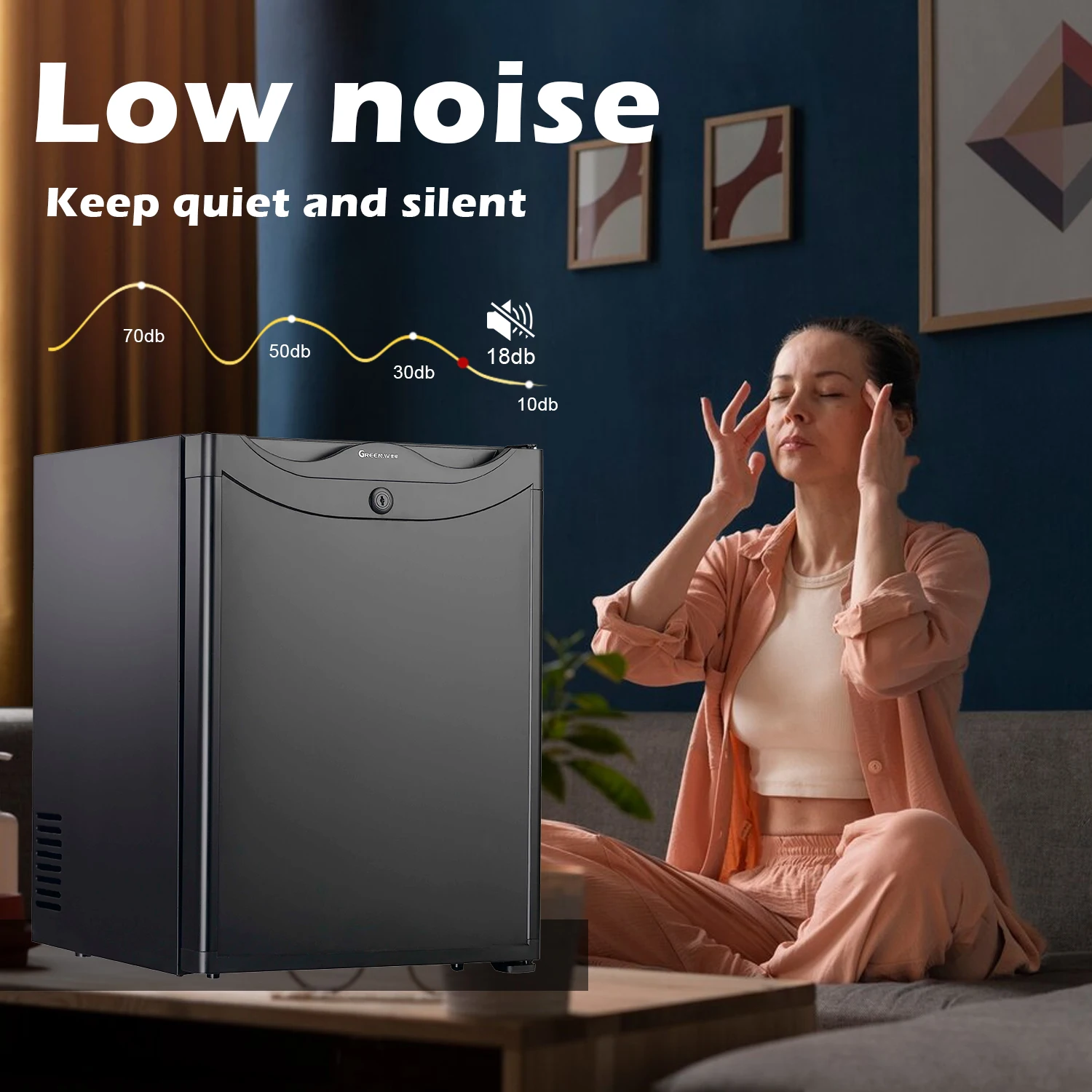 40L Absorption drink small refrigerator single door counter commercial bar mini fridge