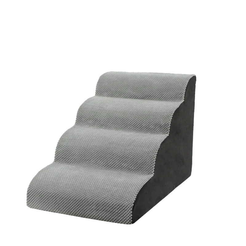 Removeable Washable Non-Slip Pet Stairs Dog 3 Steps Ramp Stairs for High Bed Sofa