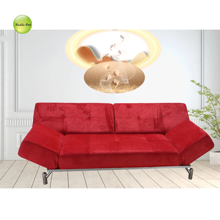 Redde Boo hot selling red living room furniture sofa beds classic design folding fabric sofa cum bed sets B9201