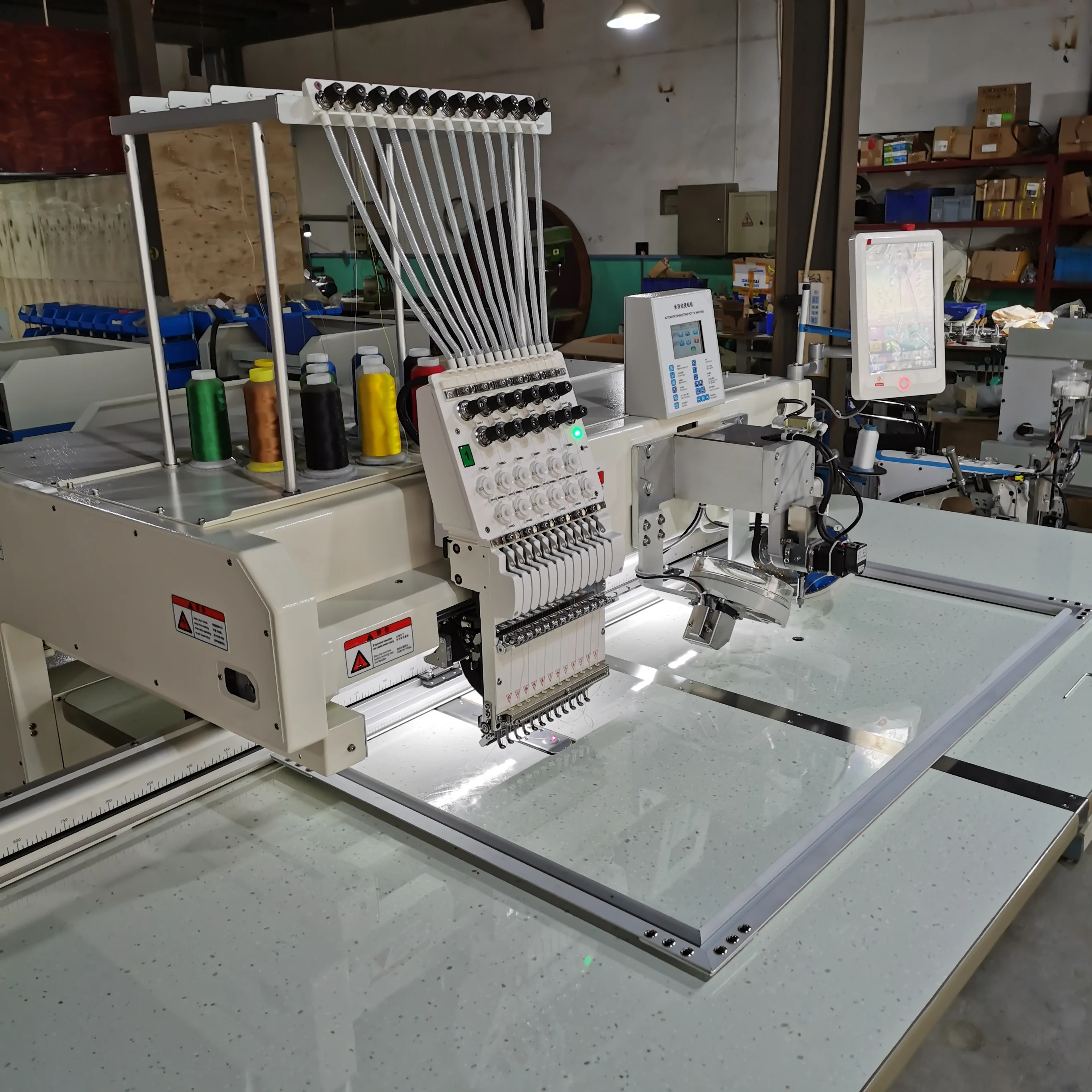 3D Custom 2 in 1 Auto Computerized Embroidery Rhinestone Machine