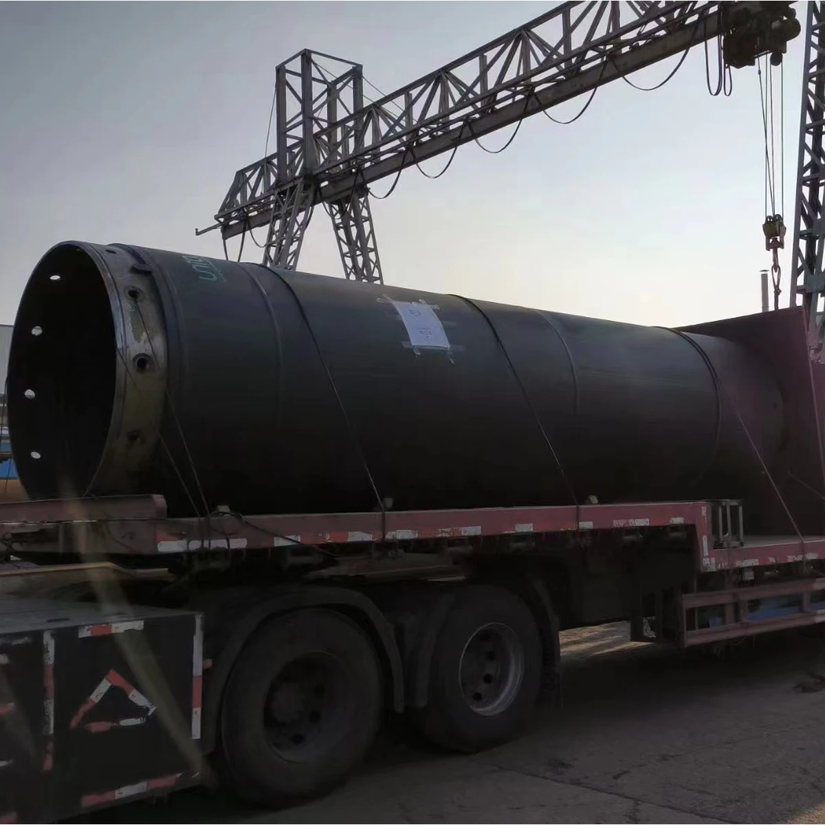 Casing pipe with single-walled and diameter 750/670 mm for borehole drilling protection