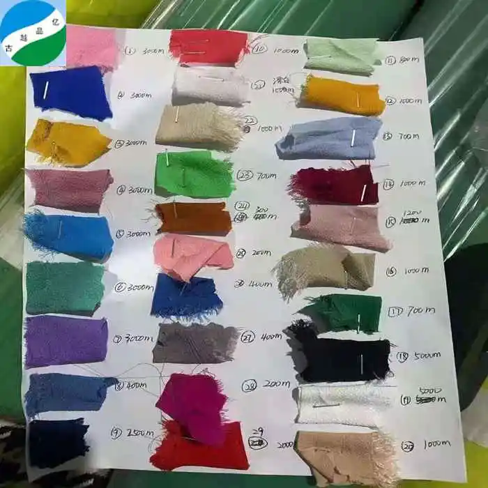 Warehouse  good quality polyester bubble chiffon dyed fabric in stock lot tecidos importados da china