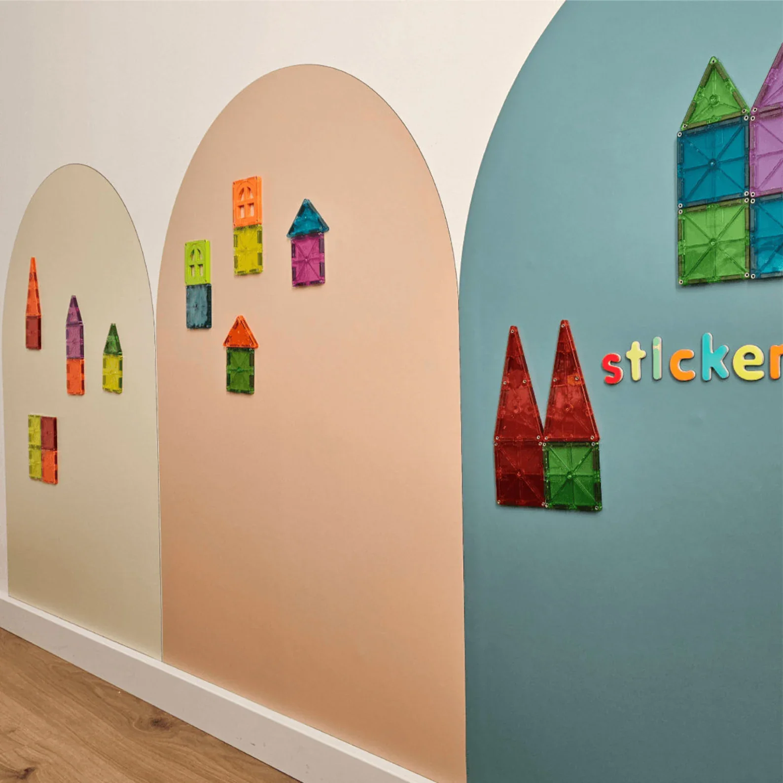Whiteboard Wall Sticker Magnetic Dry Erase Chalkboard Arch Shaped Self Adhesive Flexible Roll Board for Home School Office