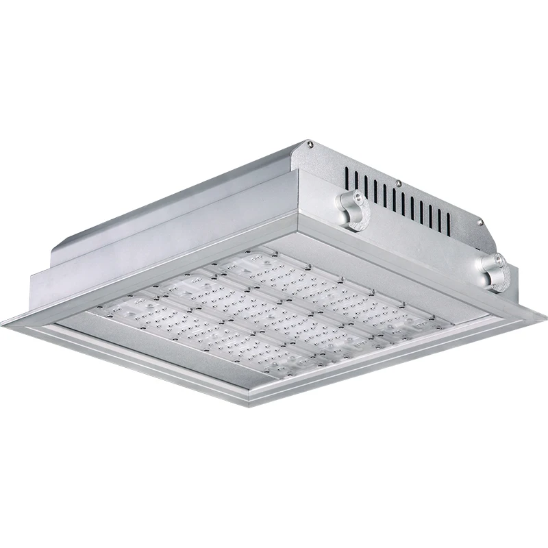 ZGSM Energy saving surface mount led petrol station light 80w 120w 150w 200w 240w led gas station petrol led canopy light