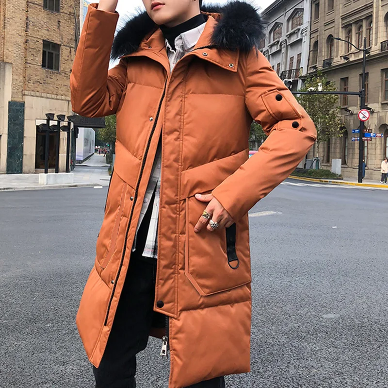 Высококачественное зимнее мужское хлопковое пальто на заказ, уличная куртка с капюшоном и подкладкой